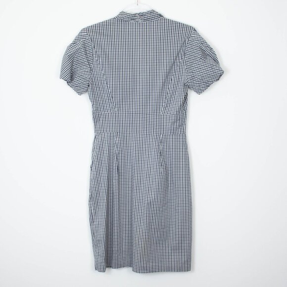 BCBGMaxAzria Checkered Gingham Short Sleeve Sheath Dress Womens Size 4‎ - Picture 6 of 7